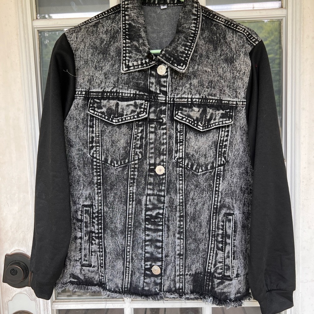 Black jean jacket